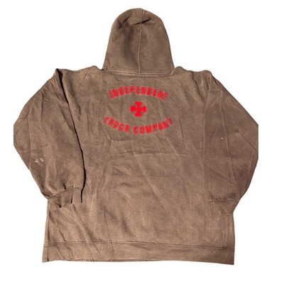 Independent Truck Company Hoodie Mens XL Faded Red Cross Logo Pullover Skate