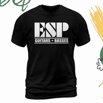 HOT NEW - ESP Guitars and Basses Logo T-Shirt Size S-5XL Made in USA