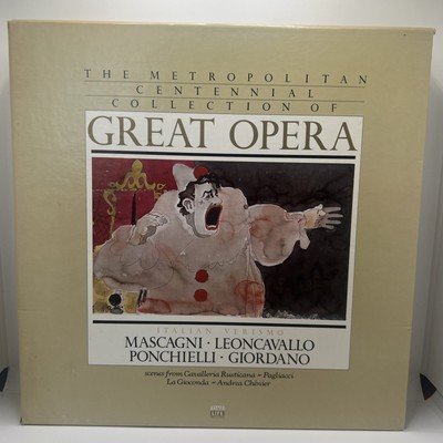 The Metropolitan Collection of Great Opera ITALIAN VERISMO 4 LP & Booklet EX/NM!