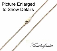14k Solid White Gold Sparkling Diamond Cut Tornado Chain 24 Inches 2.8 Grams 14k Solid White Gold Sparkling Diamond Cut Tornado Chain 24 Inches 2.8 Grams