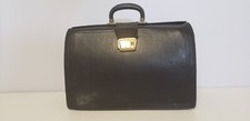 Sacoche sac porte documents attaché-case cartable cuir vintage ancien Années 50