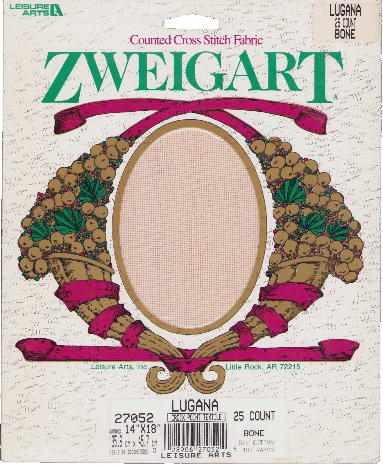 Zweigart Hardanger Lugana telas de punto de cruz