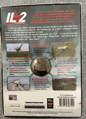 Vintage IL 2 Sturmovik PC CD-ROM Big Box Game 2001 + Manual in VGC D1 - Picture 2 of 19