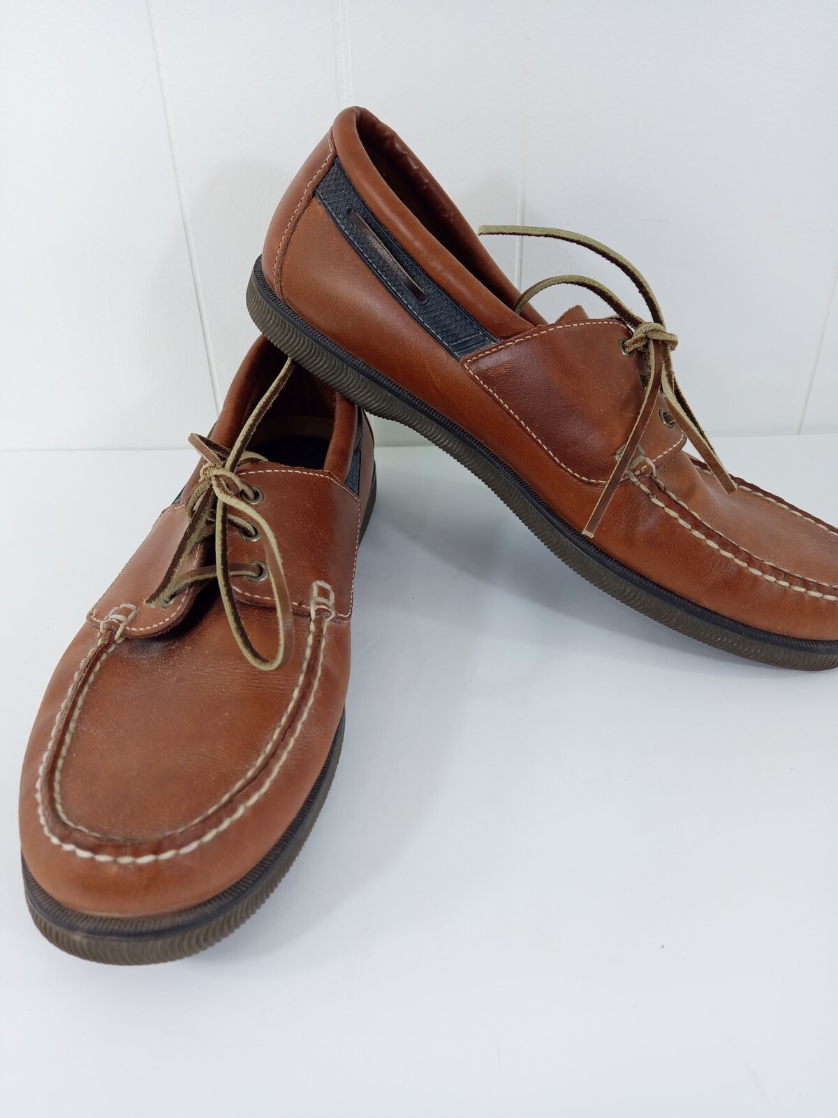 light brown Leather loafer Boat Shoe | eBay