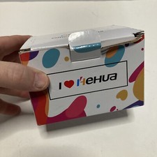 Hehua - 12mm Black on White - Label Tape Cassettes - 6 Pack 