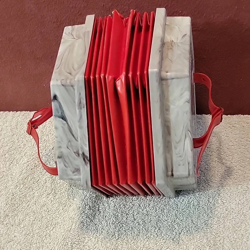 ACORDEÓN VINTAGE THE CARLIN MINI CONCERTINA DIFÍCIL DE ENCONTRAR Foto 3 de 4