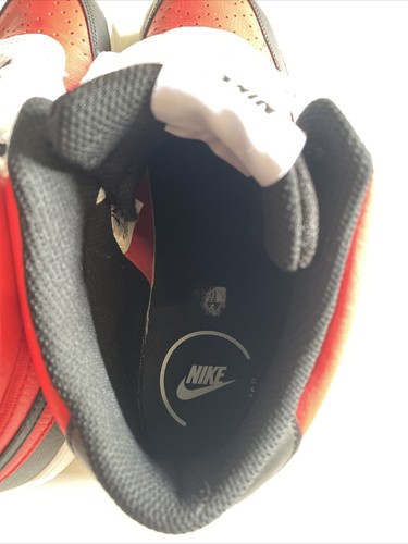 Size 9.5- Nike Men’s Court Vision Mid Satin Red 2022 - Picture 6 of 18