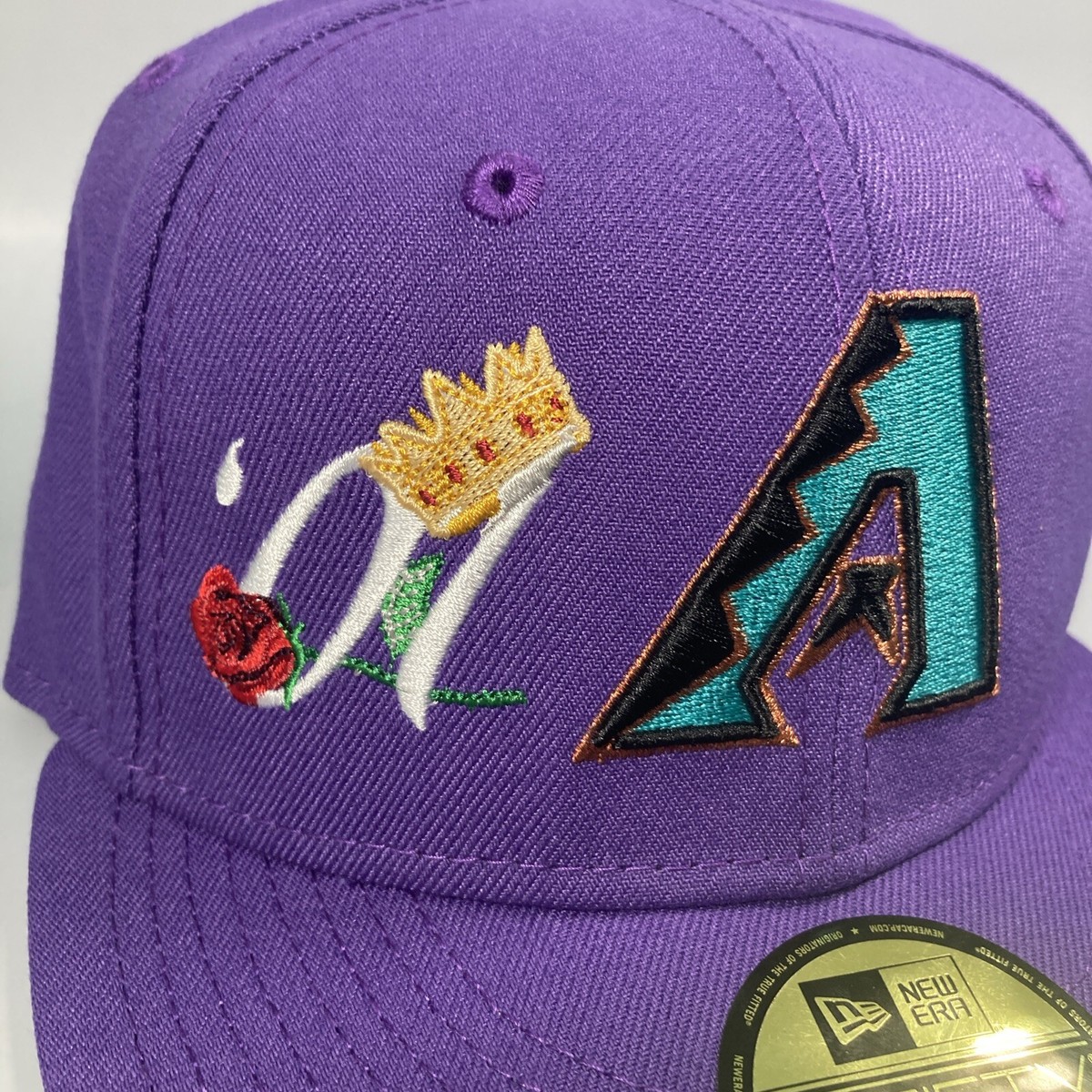 New Era Arizona Diamondbacks Purple Fitted Hat MLB 2001