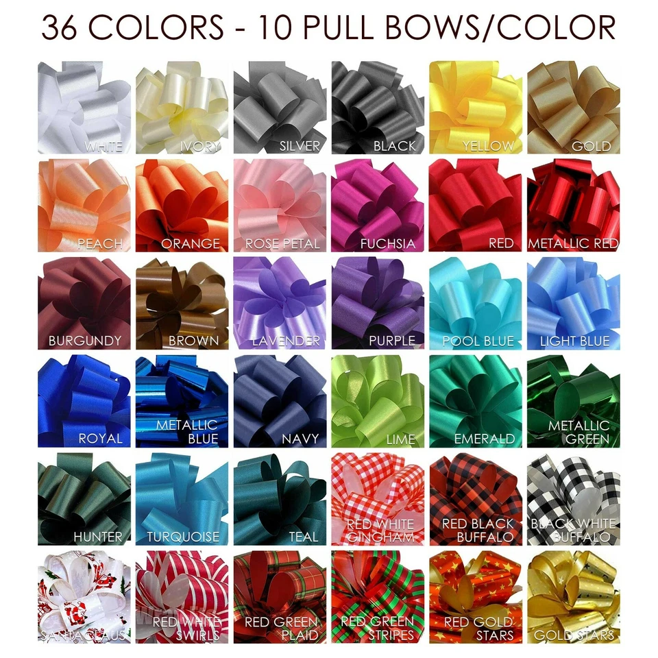 Arcos de 5"" envoltura de regalo, cesta, corona, fiesta, decoración de boda - juego de 10/ Foto 2 de 3