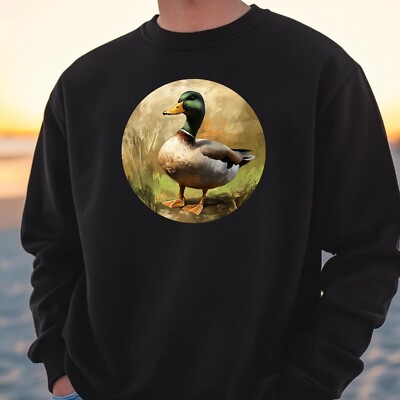 Duck Portrait Sweatshirt Cosy And Perfect For Any Occasion S to 4XL