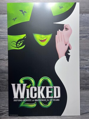 WICKED 20, WINDOW CARD, 2023, GERSHWIN THEATRE | eBay