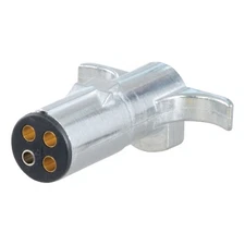 CURT 58060 4-Way Round Connector Plug (Trailer Side)