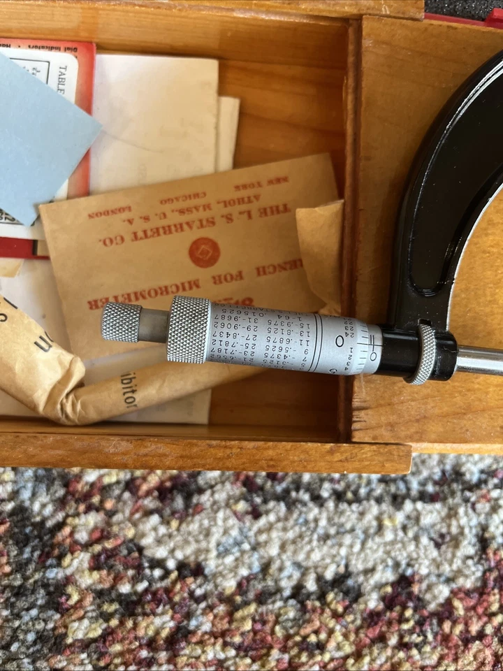 Lote de fundas micrómetros Starrett T436RL-5-6 IN/nº 436 6-7 IN/nº 436 3-4 IN W Foto 4 de 4