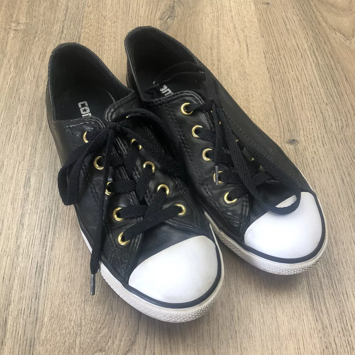 Converse dainty best sale leather trainers