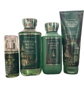 Bath  Body Works - Vanilla Bean Noel 4 PC Set - Cream,Lotion,Body Mist,BodyWash