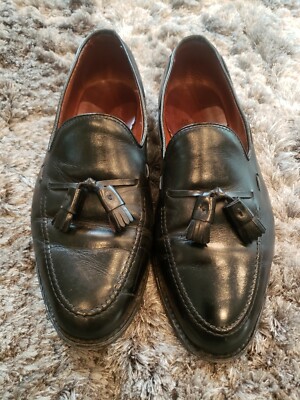 Allen Edmonds Grayson Black Tassel Loafer Shoes Size 8 EEE Style