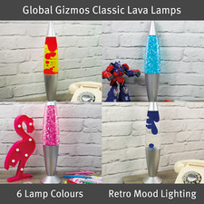 Global Gizmos Classic Lava Lamps / 16in Tall / Different Light Colours