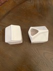 Storehouse White Ceramic Milk Carton Cream and Sugar Set Farmhouse Style EUC — photo 2