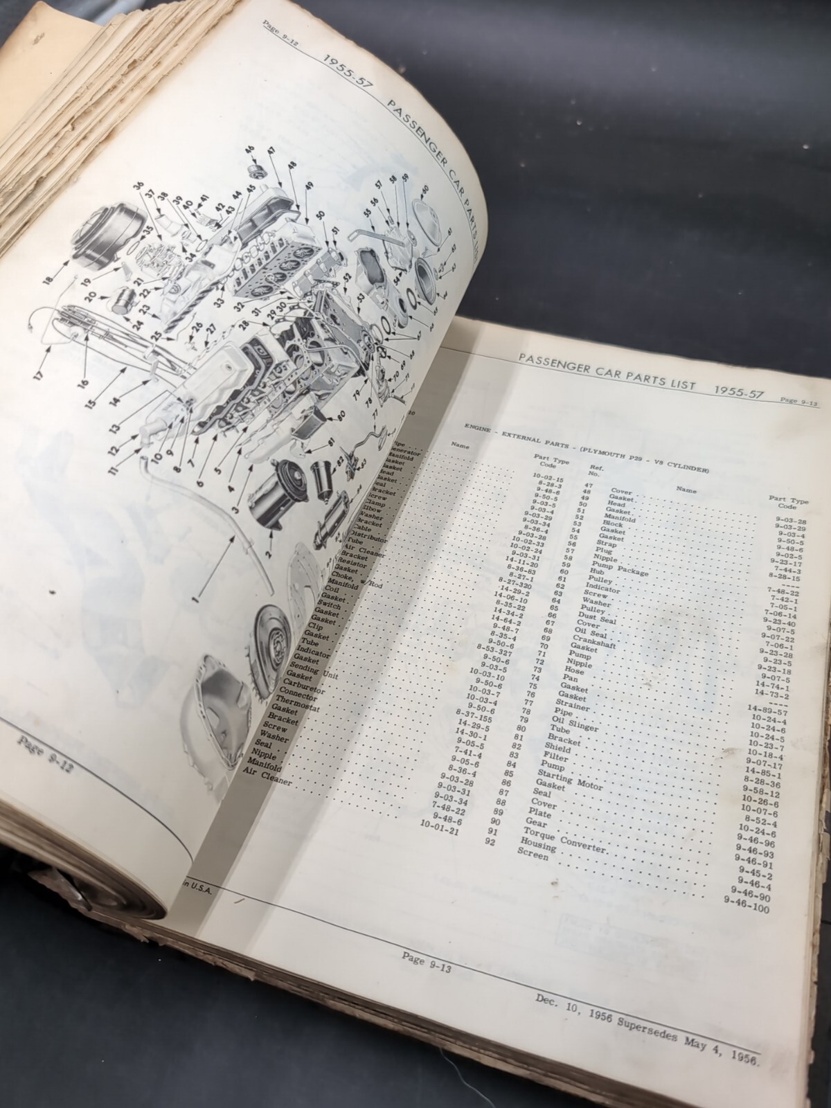 1955 1956 1957 Dodge Plymouth DeSoto Chrysler Imperial Parts Catalog