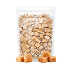 Funtasty Vanilla Caramel Squares Candy Bulk Pack 2 Pounds
