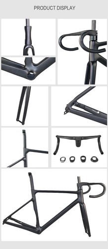 Carbon Road Bike Frame Disc Brake 700*38C Thru Axle 142*12mm Bicycle Frameset - Picture 23 of 35