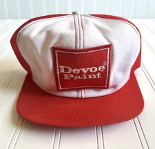 vintage Devoe Paint trucker painters hat cap baseball mesh snapback One Size