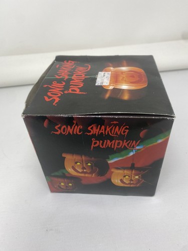 Vintage Halloween 1990s Sonic Shaking Pumpkin Sound Motion Lights Untested - Picture 5 of 11
