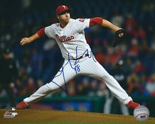 Signed  8x10 JERAD EICKHOFF  Philadelphia Phillies Autographed photo - COA 