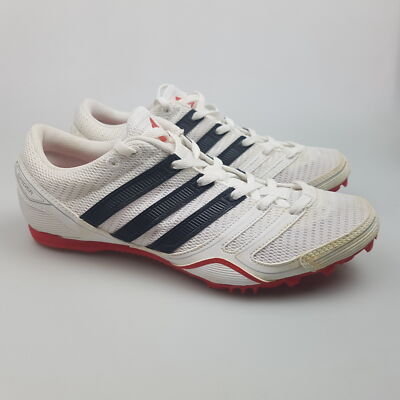 Men's ADIDAS 'Spider IV' Sz 7.5 US Runners White Red VGCon | 3+ Extra 10% Off