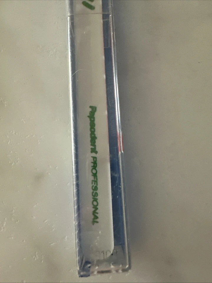 Cepillo de dientes mediano profesional vintage Pepsodent blanco sellado en caja Foto 4 de 4