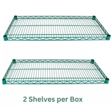 Commercial Heavy Duty Green Epoxy Wire Shelving Kitchen Storage Rack 18"x72"