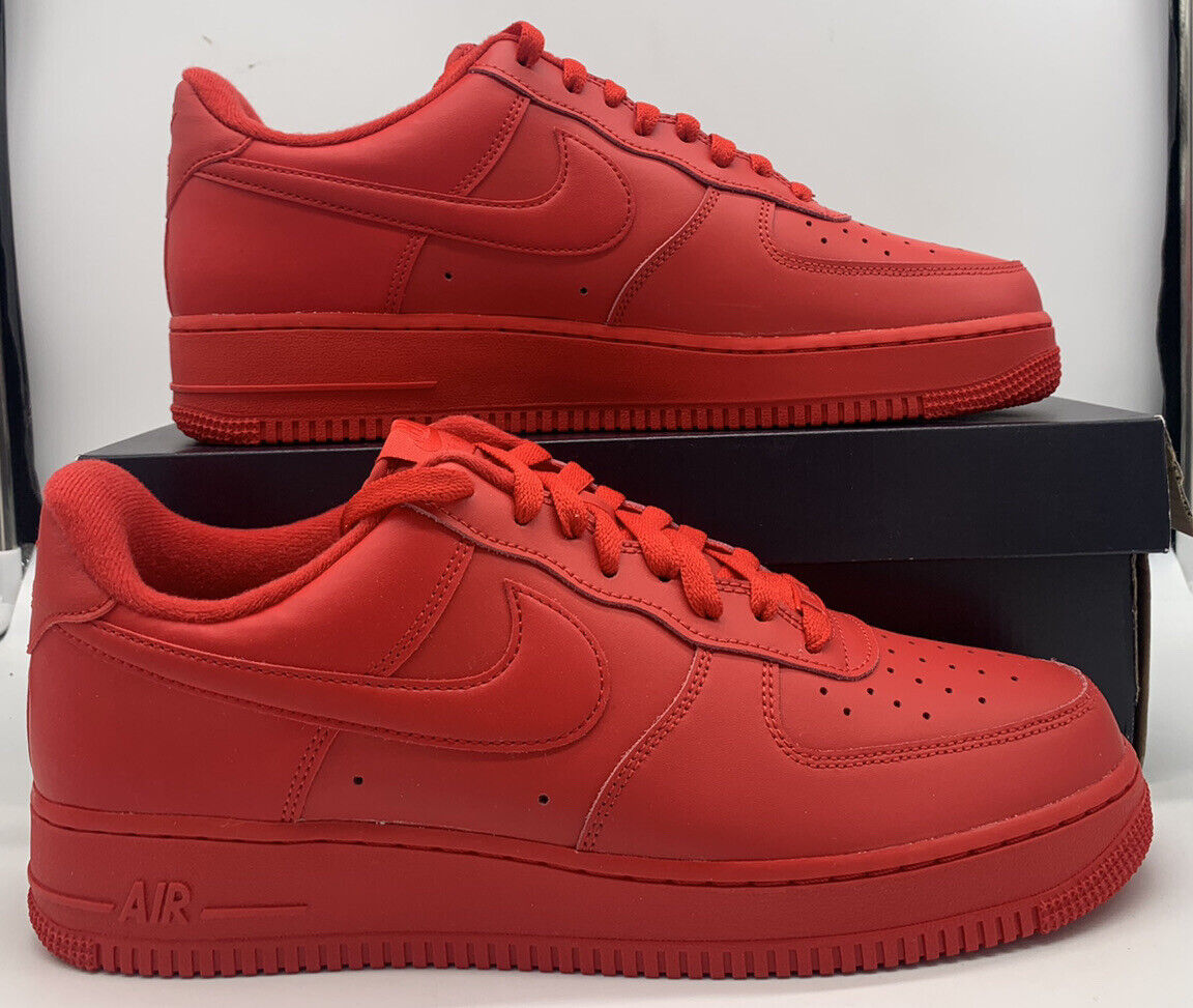 Nike Air Force 1 ‘07 LV8 Low Triple Red Sneakers CW6999-600 Mens Size Nike Air Force 1 ‘07 LV8 Low Triple Red Sneakers CW6999-600 Mens Size