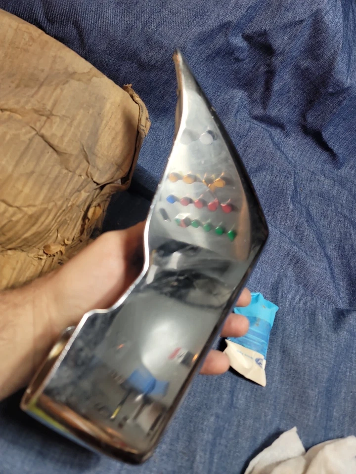 Protector de parachoques cromado Lincoln Continental LF 1976-1979 nos (D6VY17997A)  Foto 4 de 4