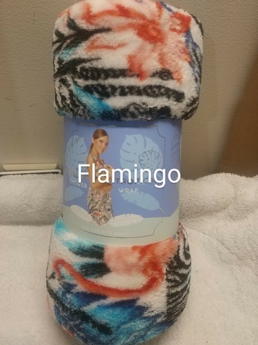 New Deluxe Plush Tropical Shower Towel Wrap. Several varieties available. - Picture 3 of 8