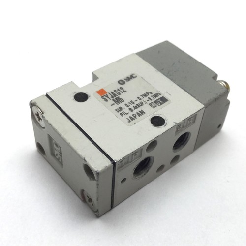 SMC SYJA512-M5 Pneumatic Pilot Valve, 2-Position 3-Port N/C 0.7MPa M5x0.8
