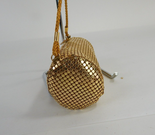 Avon Vintage Gold Metallic Small Evening Handbag Purse - Picture 7 of 8