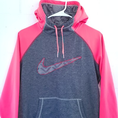 nike pink therma fleece hoodie
