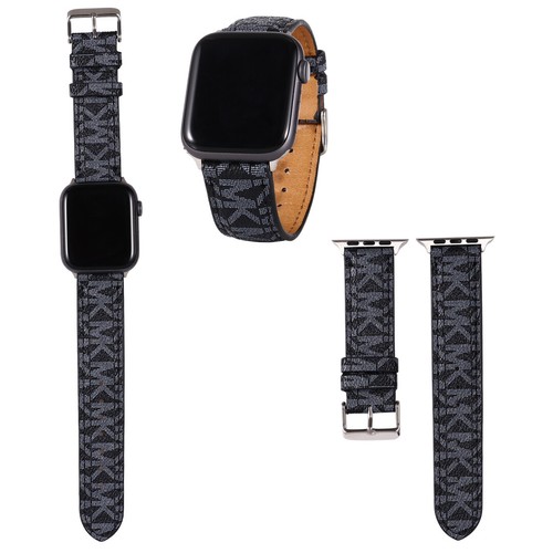 Leather MK Apple Watch Brown Strap Band 38 40 42 44 mm, series 1 2 3 4 5 6 SE - Picture 7 of 10