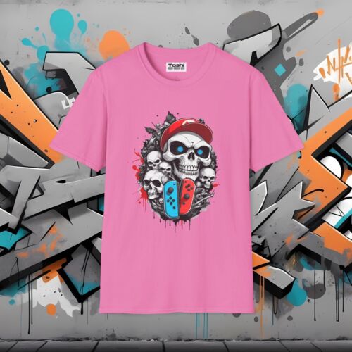 T-Shirt Skull & Gaming Console - Maglietta Grafica Giocatore Unisex - Switch - Foto 74 di 91
