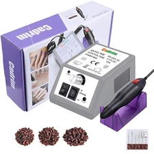 Electric Nail Drill Machine with Nail Drill Bits and Sanding Bands for Manicure