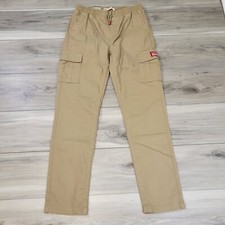 Levi's Cargo Pants Boys 14 Khaki Tapered Leg Stretch New