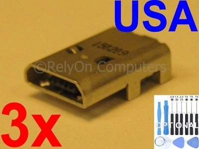 3x Micro USB Charging Port Sync For Amazon Kindle Fire HD10 10.1" SR87CV Tablet