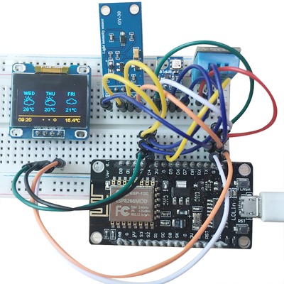 ESP8266 Weather Station Atmosphetic Pressure Light Sensor For Arduino IDE IoT B