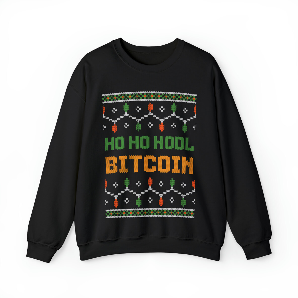 Ho Ho Hodl Bitcoin Funny Ugly Christmas Sweater, Crypto, Blockchain, BTC
