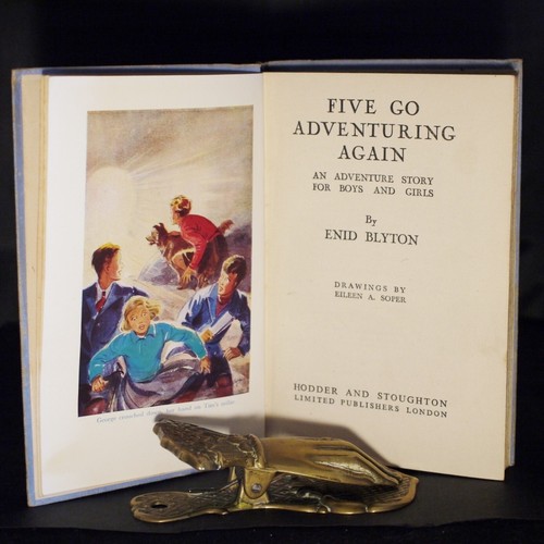 ** Rare ** Five Go Adventuring Again Enid Blyton 1st Edition 1943 - Foto 5 di 13