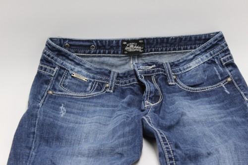 EXPRESS WOMENS BEDROCK BOOT CUT JEANS SIZE 8R C1724 - Picture 2 of 8