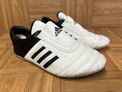 RARE Sz Adidas Taekwondo Martial Arts Slip On Shoes White