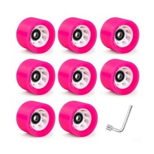 8 Pack Indoor Quad Roller Skate Wheels for Roller Derby Speed Skating, Artist...