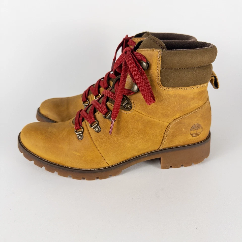 Botas de senderismo Timberland Ellendale de cuero impermeables para mujer talla 10 A1R3G A2619 Foto 2 de 4
