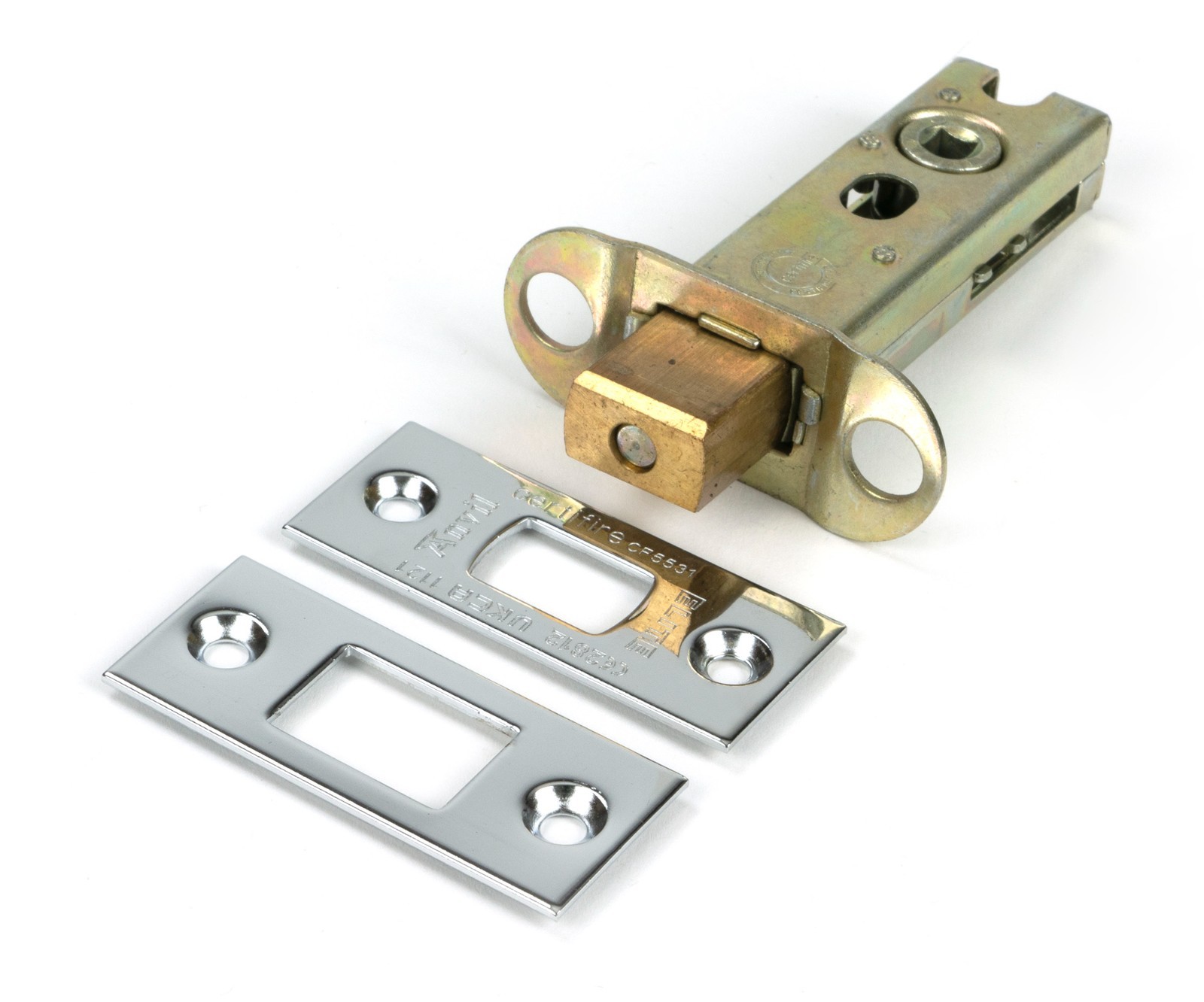 From The Anvil 51491 Polished Chrome 3"" Heavy Duty Tubular Deadbolt